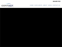 Tablet Screenshot of contactfinancial.com